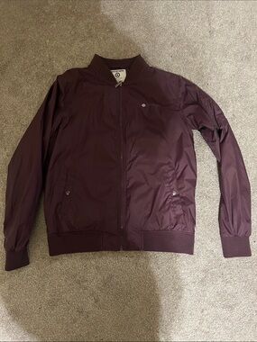 Lambretta Burgundy Lightweight Bomber Jacket Men’s Large Mod Scooter
